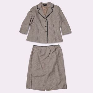 Kasper Silk Skirt Suit Set